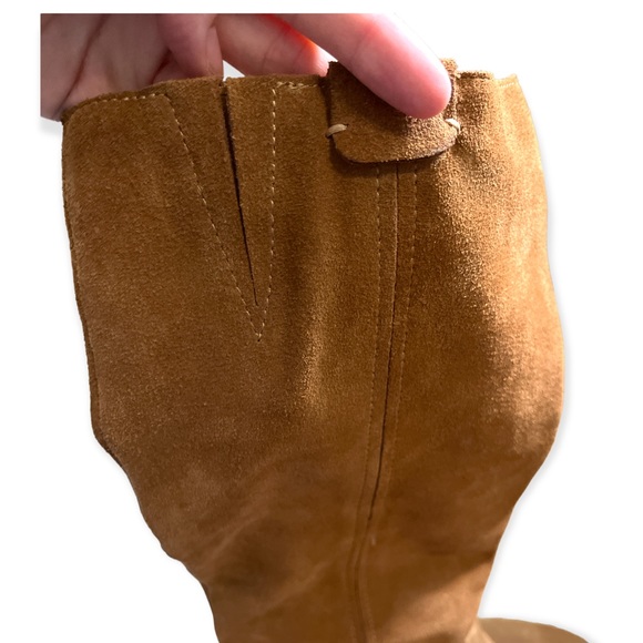 DOLCE VITA suede boots size 10 in dark tan - Picture 6 of 7